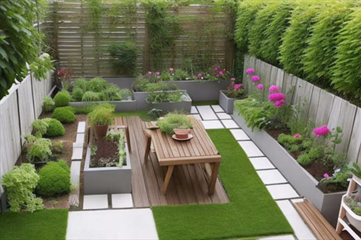 Asesor experto en diseño de jardines Badalona con cliente